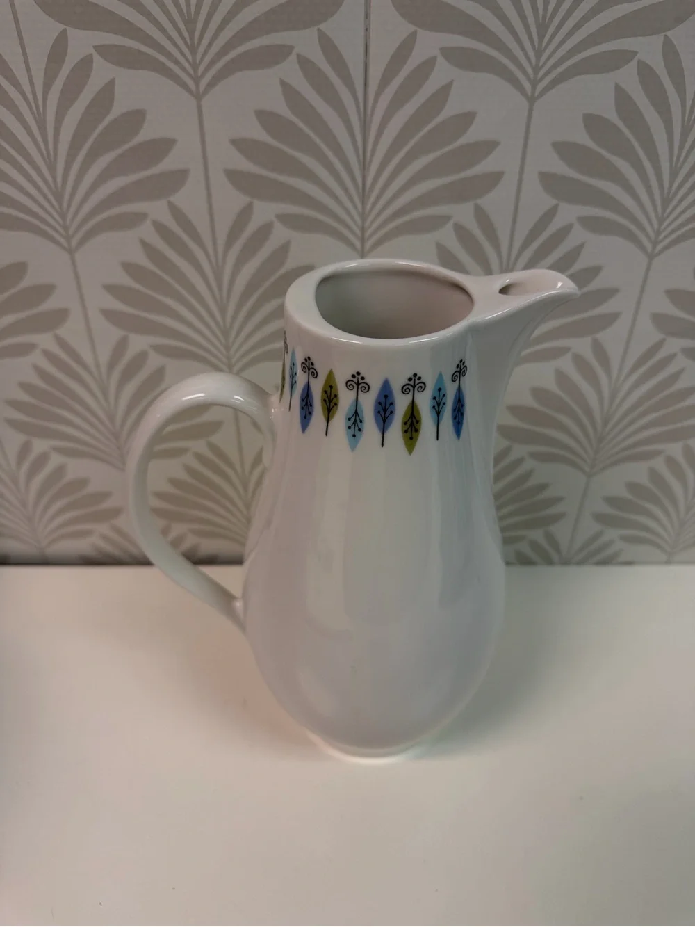 Vintage Carefree True China Nordic Syracuse Atomic Pattern Coffee Pot No Lid